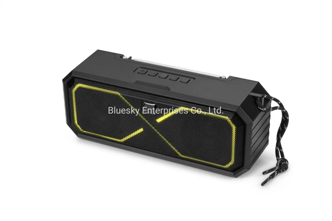 OEM Twu30 Deep Bass Sound Portable Wireless Speakers Long Playtime Built-in Mic Outdoor Tws Support TF USB MP3 Player FM Radio Bluetooth Speaker