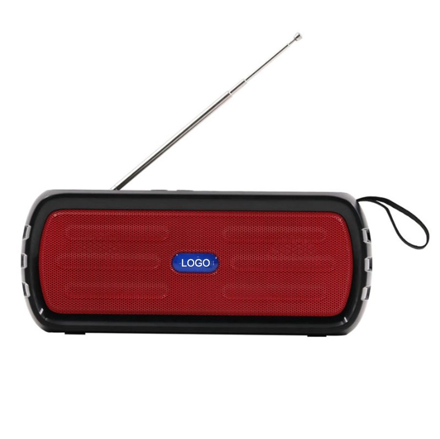 Rechargeable Trolley Bluetooth Battery Solar Speaker with USB TF Aux Wireless Mic and Light