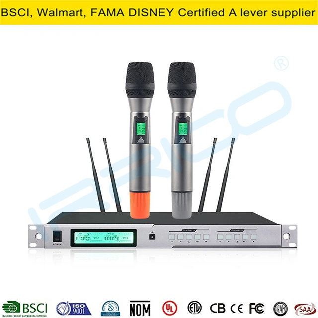 Microphone Wireless High Quality UHF Karaoke Professional Wireless Microphone System