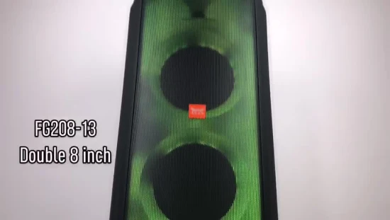 Sistema audio per feste con altoparlanti in alta vendita in Brasile per altoparlante PA portatile Tower DJ Altoparlante Bluetooth portatile wireless da 8 pollici con luce da discoteca